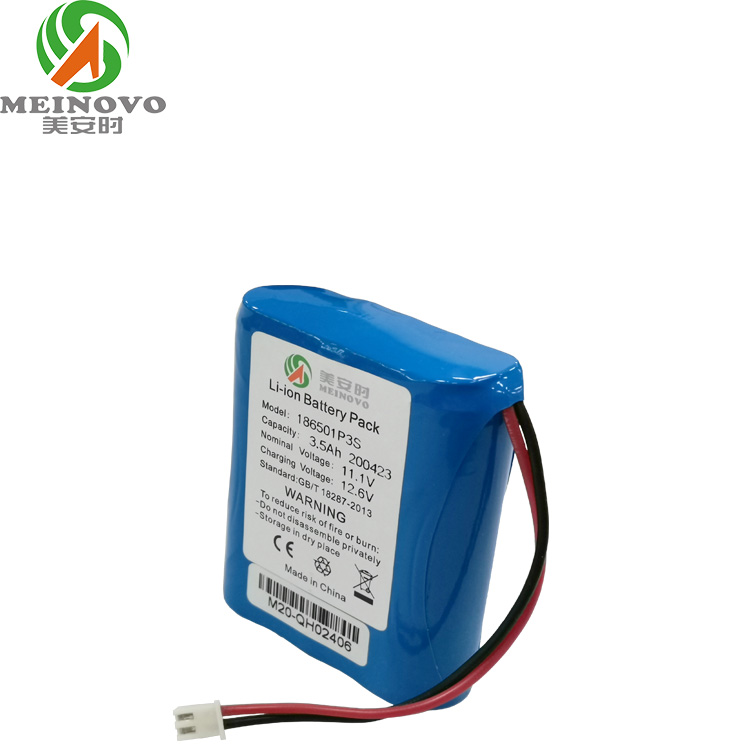 11.1V 3500mAh 醫(yī)療呼吸機用鋰電池組 定制 1P3S